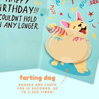 🏆Easter Hot Sale 49% OFF🎉🎂Farting Dog Birthday Card - Funny Birthday Card for Men Women Kids