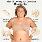 🏆 Last Day Special Price £10.99 ! 💐Women's Elegant Sheer Full Coverage Plus Size Bra