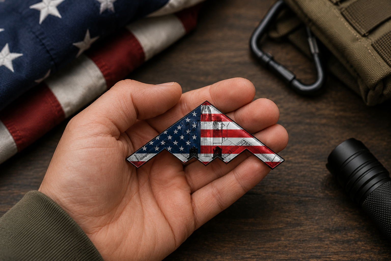 🏆 Flash Sale: 60% OFF Spirit of ’76 B-2 Stealth Bomber Challenge Coin – 250th Anniversary Patriotic Collectible