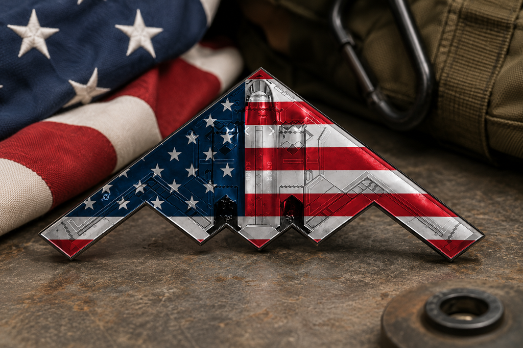 🏆 Flash Sale: 60% OFF Spirit of ’76 B-2 Stealth Bomber Challenge Coin – 250th Anniversary Patriotic Collectible