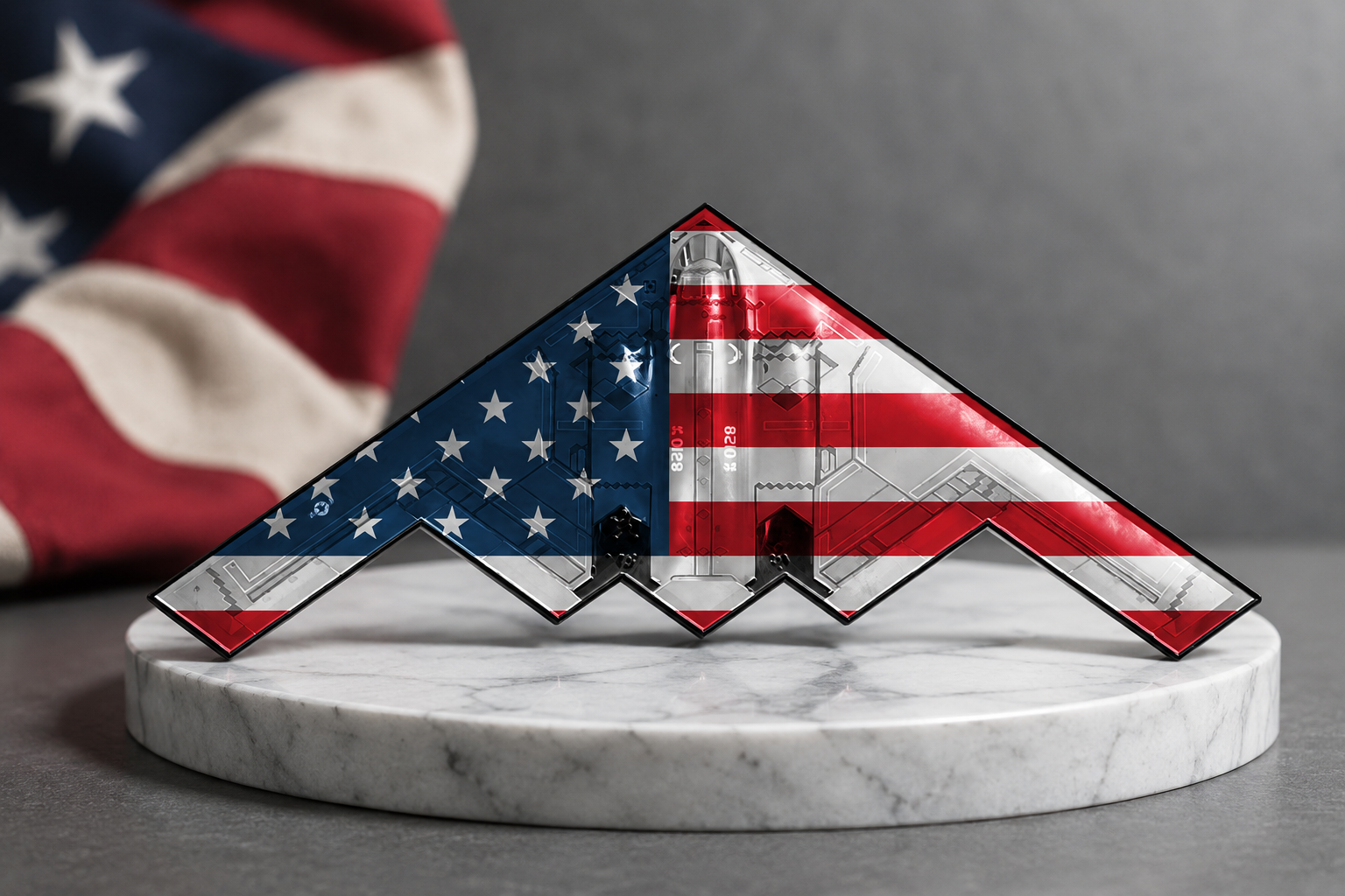 🏆 Flash Sale: 60% OFF Spirit of ’76 B-2 Stealth Bomber Challenge Coin – 250th Anniversary Patriotic Collectible