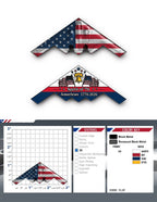 🏆 Flash Sale: 60% OFF Spirit of ’76 B-2 Stealth Bomber Challenge Coin – 250th Anniversary Patriotic Collectible