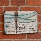 🕊️💛Dragonfly Memorial Plaque – Sympathy Gift