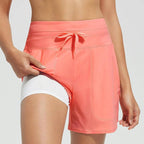 🌞Hot Sale 50% OFF🩳Women's 5" Swim Board Shorts High Waisted Quick Dry Swimming Bottoms